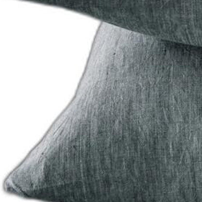 Four Piece Slate Gray Linen California King Sheet Set