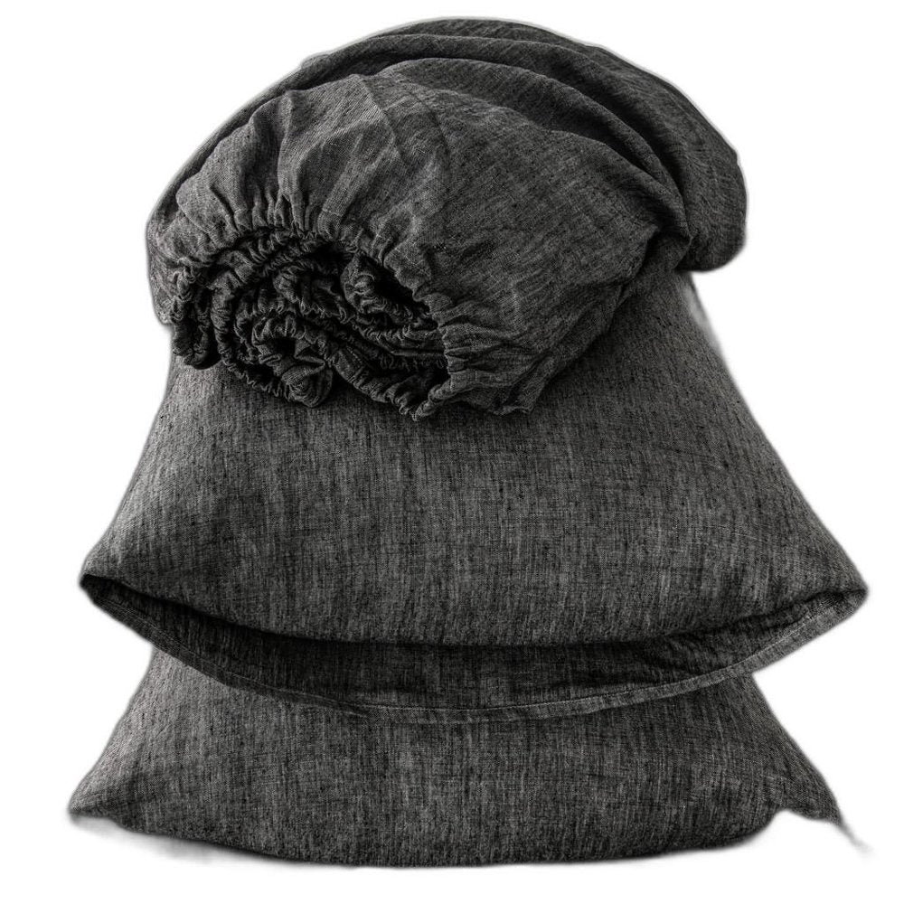 Four Piece Onyx Linen Sheet Set