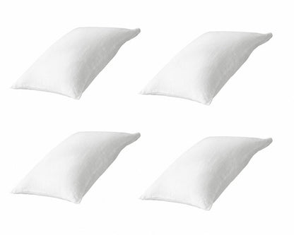 Four Piece White Linen Queen Sheet Set