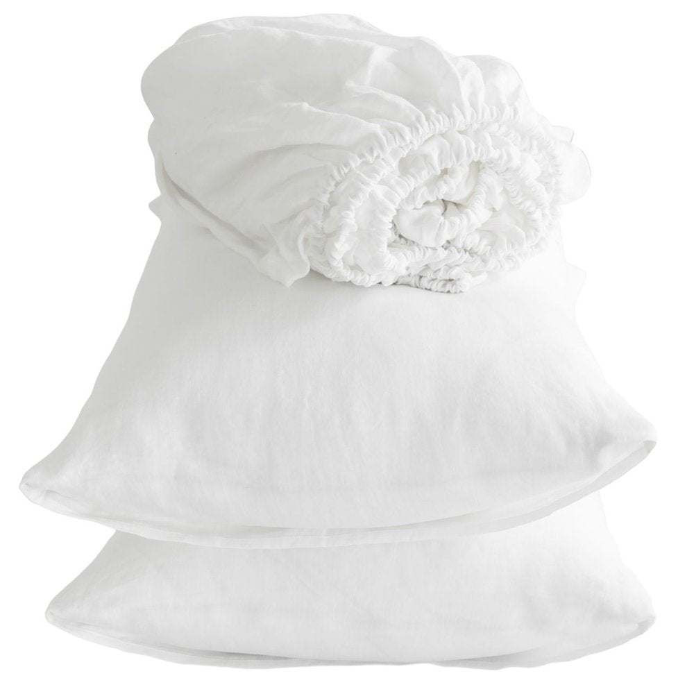 Four Piece Onyx Linen Sheet Set