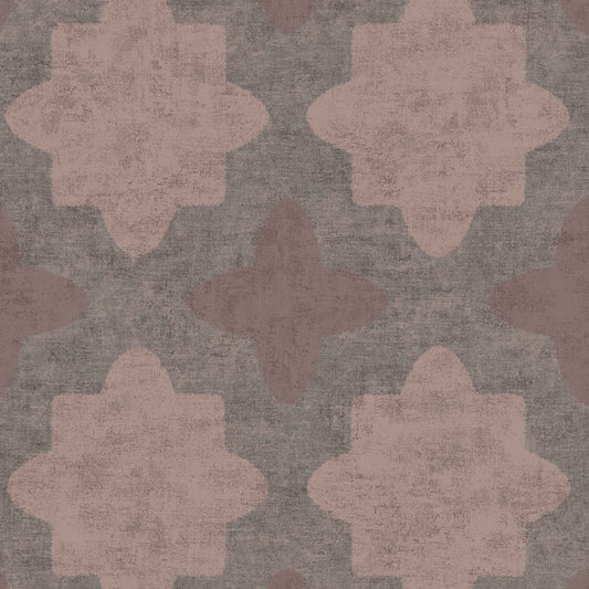 JF Fabrics -Wallpaper 52073 43 Wallpaper Brown,Pink  Texture,Non-Woven - 8107943 W8621
