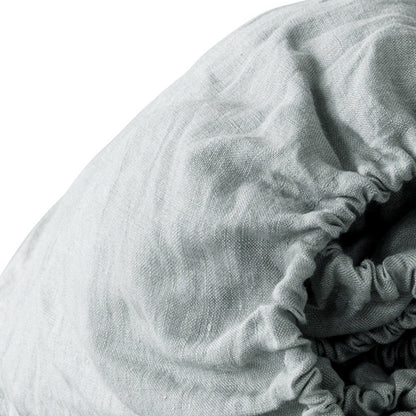 Ivory Linen King Fitted sheet