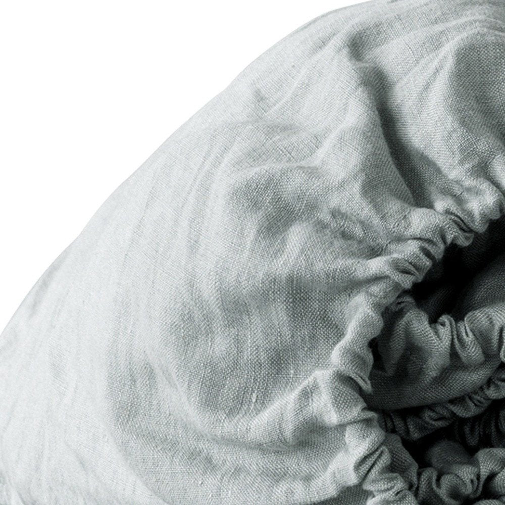 Blue Linen King Fitted sheet