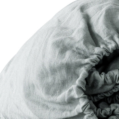 Ivory Linen King Fitted sheet