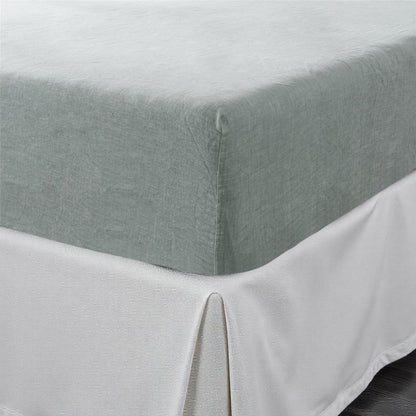 Ivory Linen King Fitted sheet