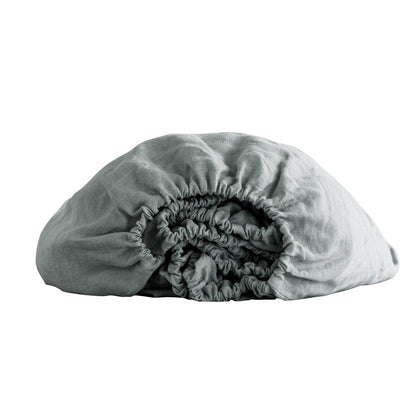 Blue Linen King Fitted sheet