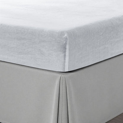 Ivory Linen California King fitted sheet