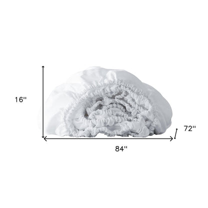 White Linen California King Fitted sheet