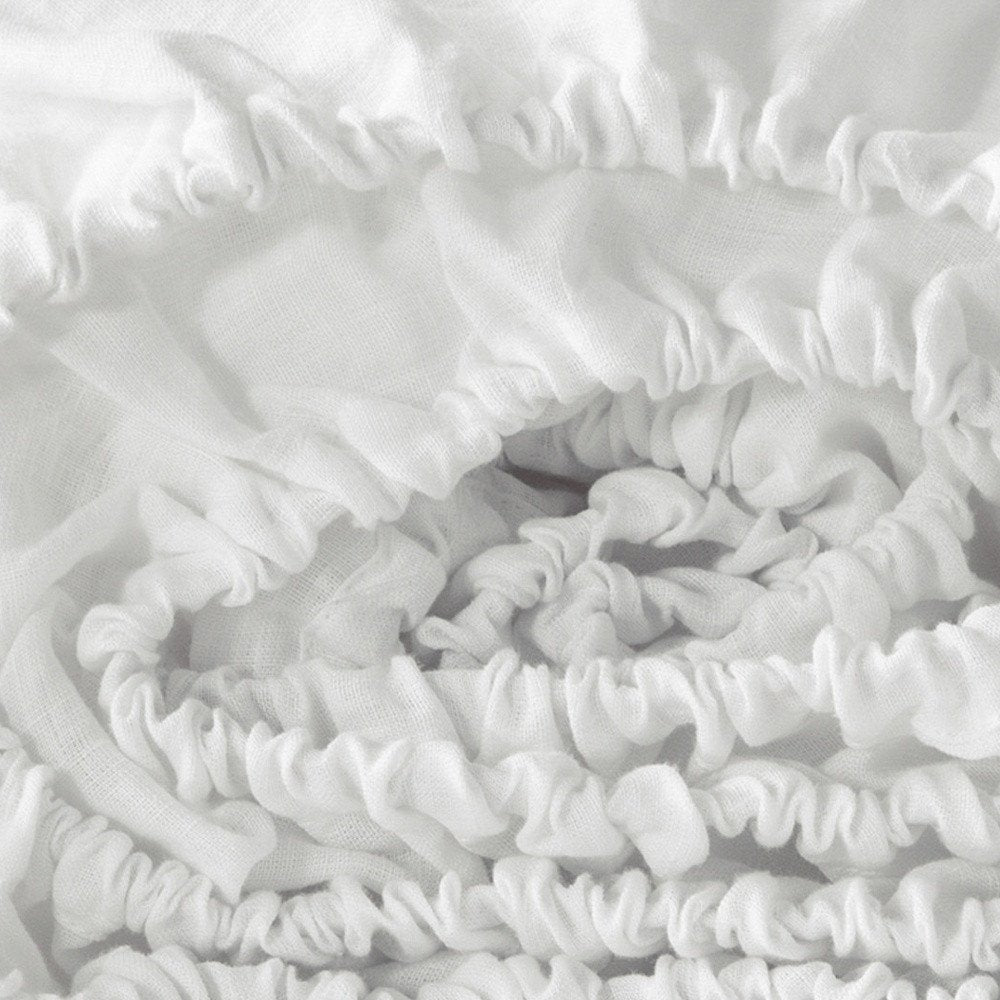 Ivory Linen King Fitted sheet