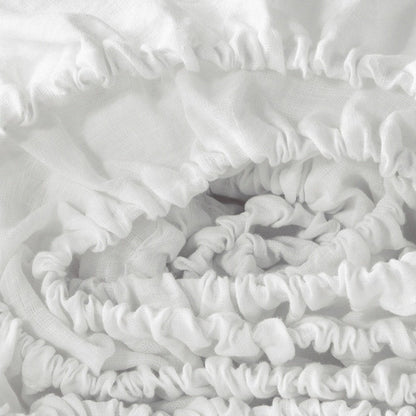 Ivory Linen King Fitted sheet