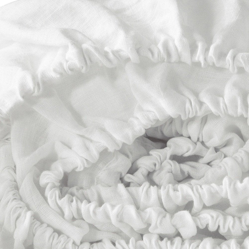 Ivory Linen King Fitted sheet