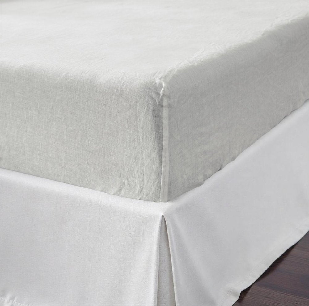 Ivory Linen King Fitted sheet