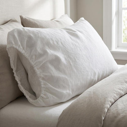 Blue Linen King Fitted sheet