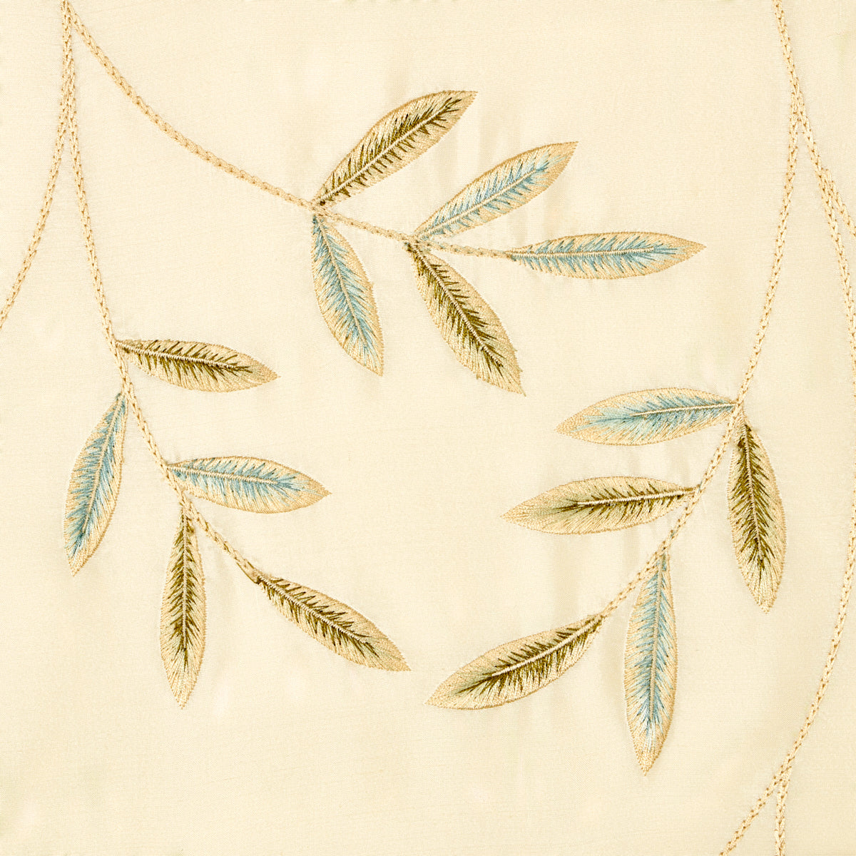 SCHUMACHER  PERENNIAL FAVORITES Vigne Embroidery EMBROIDERIES EMBROIDERIES AQUA   - 52080