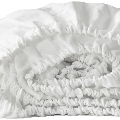 White Linen King Fitted sheet