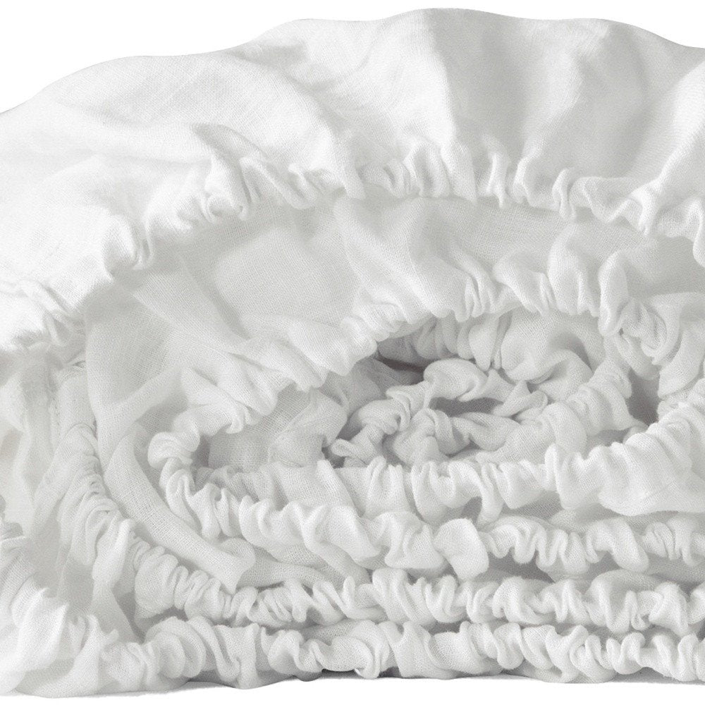 White Linen California King Fitted sheet