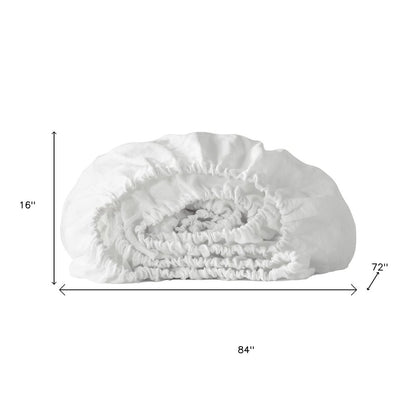 White Linen California King Fitted sheet