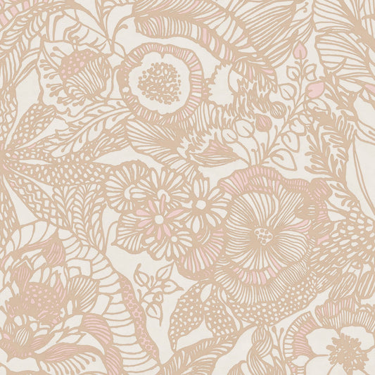 JF Fabrics -Wallpaper 52085 22 Wallpaper Orange,Rust  Non-Woven - 8106422 W8611