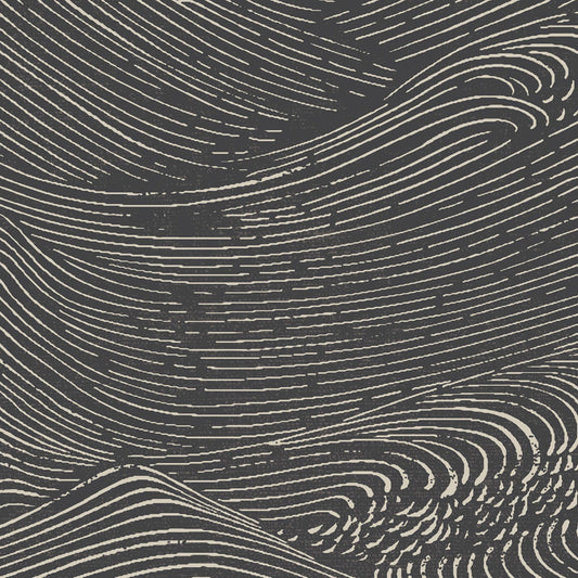 JF Fabrics -Wallpaper 52086 98 Wallpaper Black  Texture,Non-Woven - 8106598 W8611