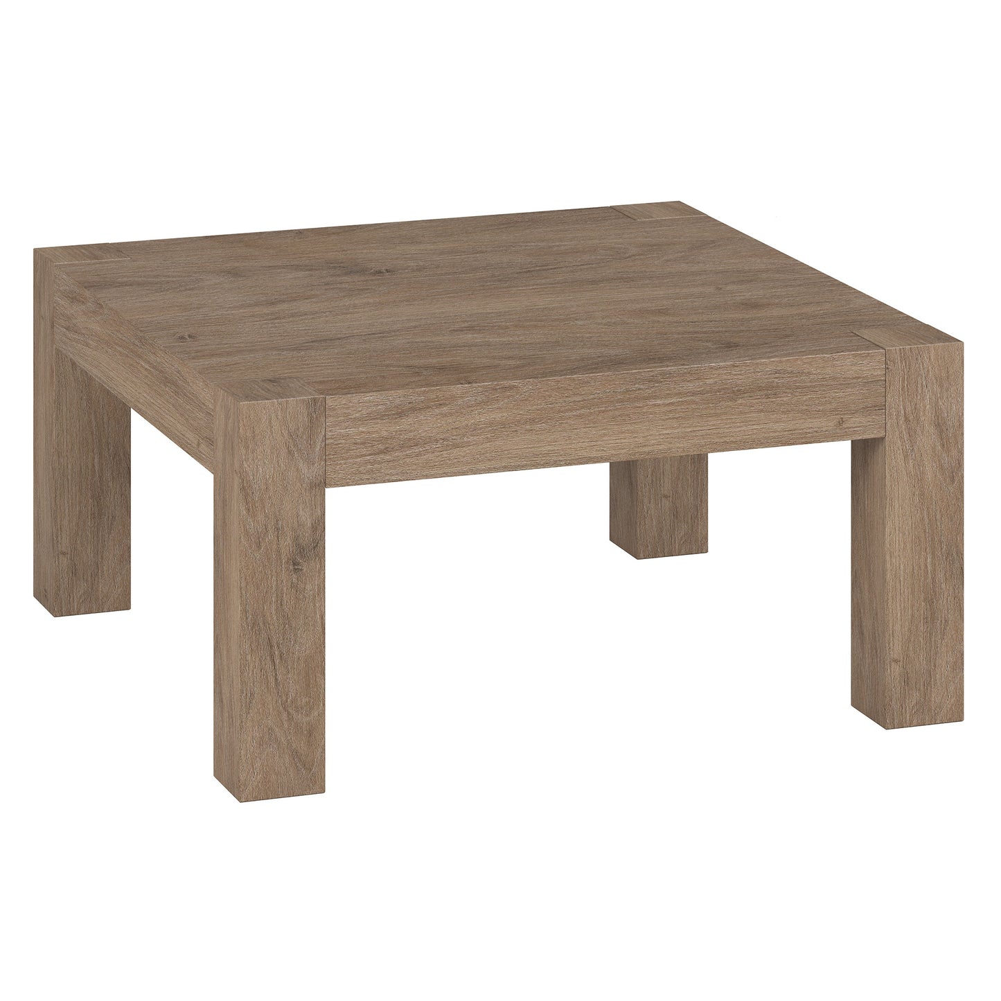 34" Gray Square Coffee Table