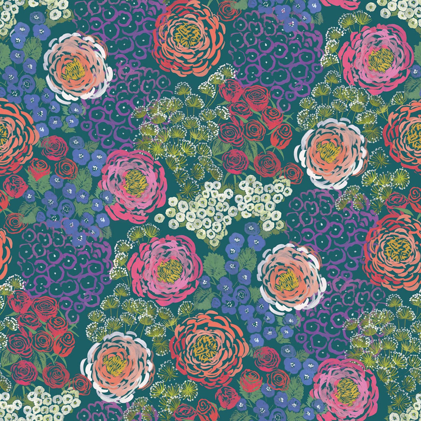 JF Fabrics -Wallpaper 52114 55 Wallpaper Purple  Non-Woven,Mural,Width Extendable - 8279655 W8811