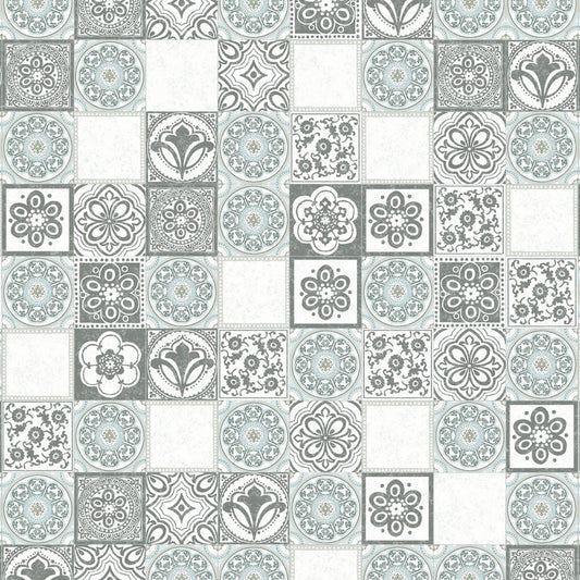 JF Fabrics -Wallpaper 52115 93 Wallpaper Silver,Gray  Non-Woven,Mural,Width Extendable - 8279793 W8811