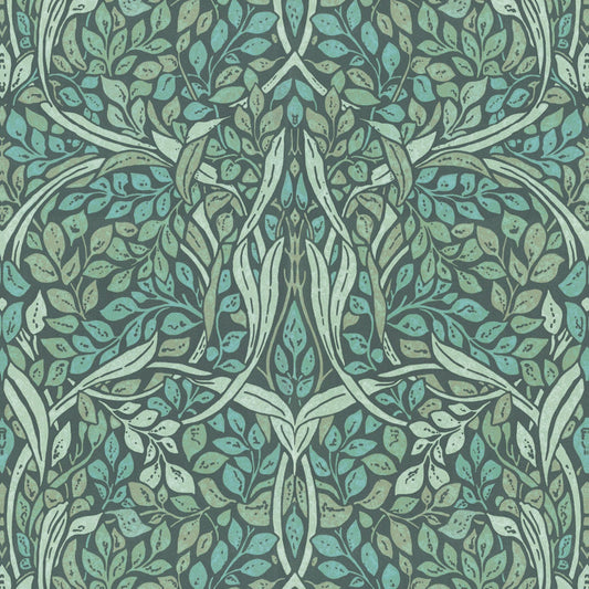 JF Fabrics -Wallpaper 52116 73 Wallpaper Green  Non-Woven,Mural,Width Extendable - 8279873 W8811