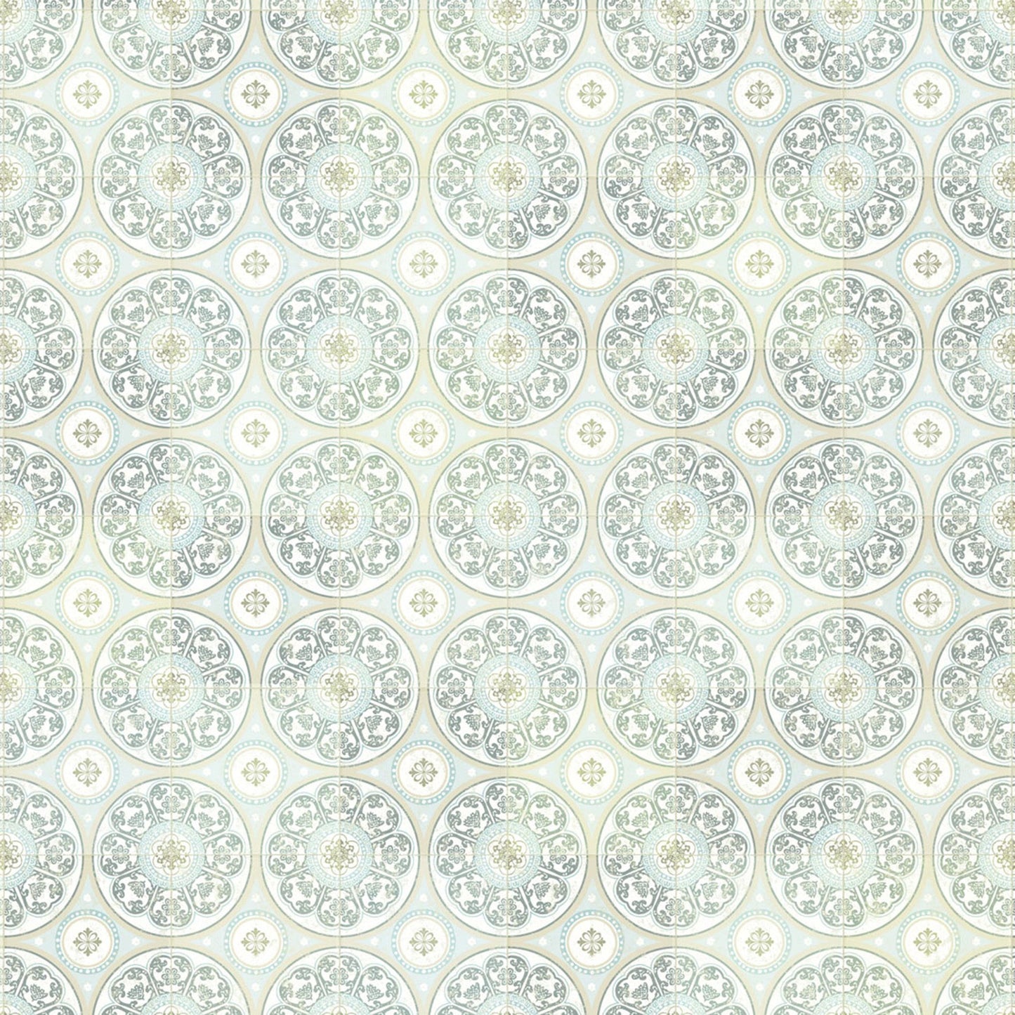 JF Fabrics -Wallpaper 52117 62 Wallpaper Blue,Green  Non-Woven,Mural,Width Extendable - 8279962 W8811