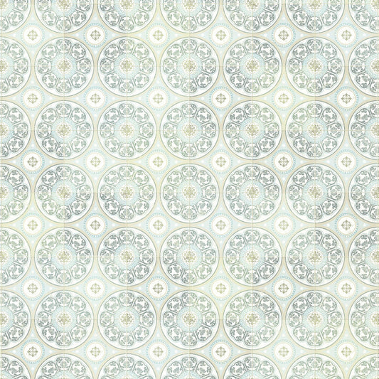 JF Fabrics -Wallpaper 52117 62 Wallpaper Blue,Green  Non-Woven,Mural,Width Extendable - 8279962 W8811
