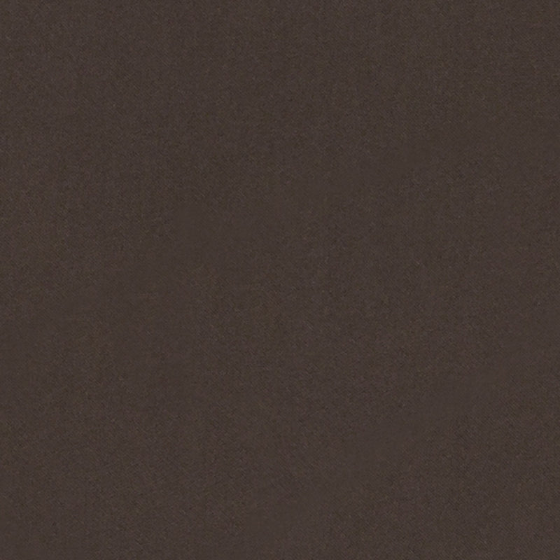 Dark brown suede-textured fabric swatch with rich chocolate color.