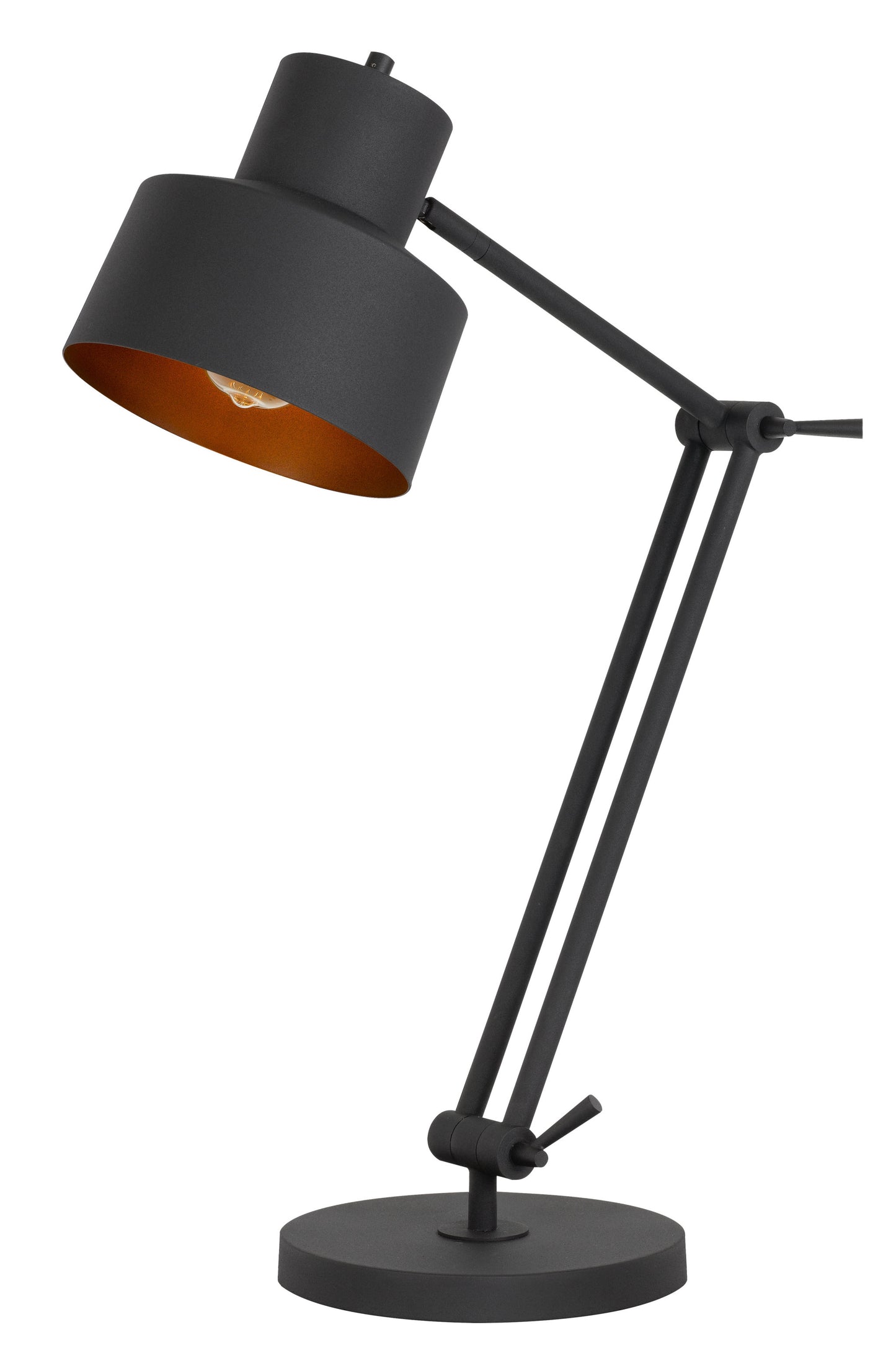 33" Black Metal Adjustable Desk Table Lamp