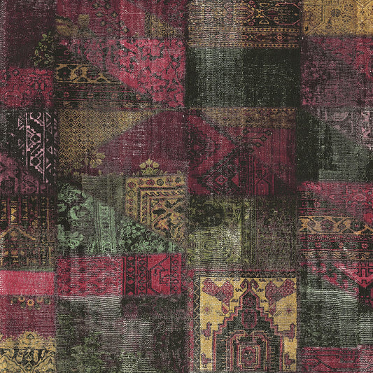 JF Fabrics -Wallpaper 5255 46 Wallpaper Burgundy,Red  Vinyl - 5914346 W7631