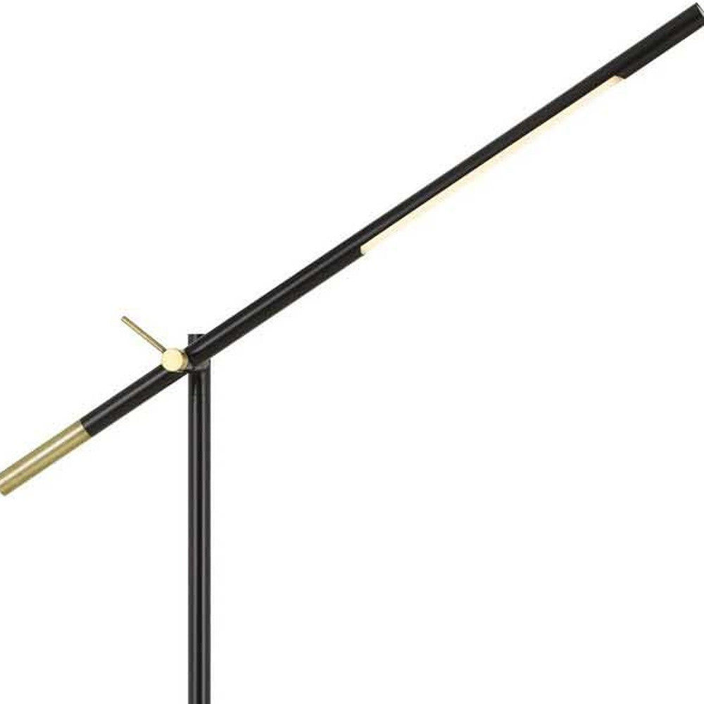 68" Black Adjustable Traditional Shaped Floor Lamp