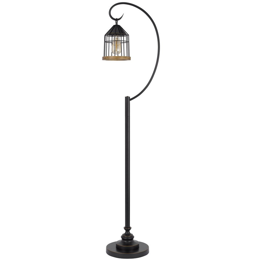 63" tall bronze traditional-shaped floor lamp