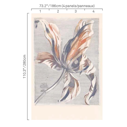 JF Fabrics -Wallpaper 5263 65 Wallpaper Blue  Non-Woven,Mural - 5915165 W7631