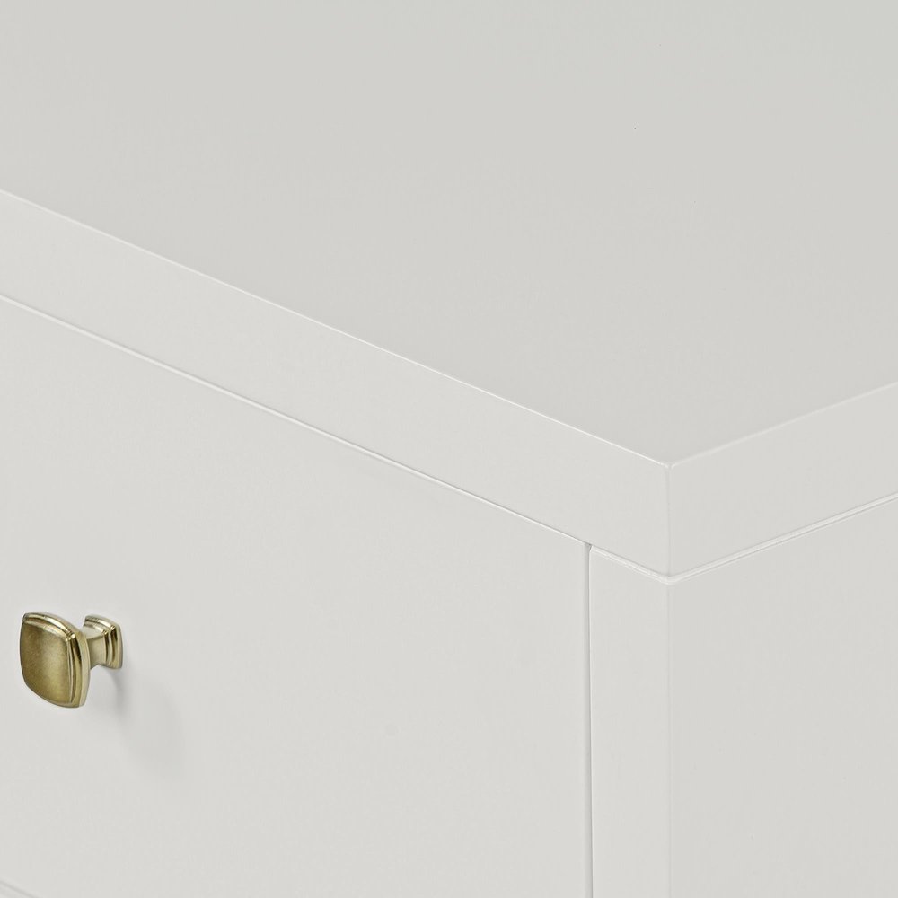 19" Black Solid and Manufactured Wood Two Drawer Nightstand