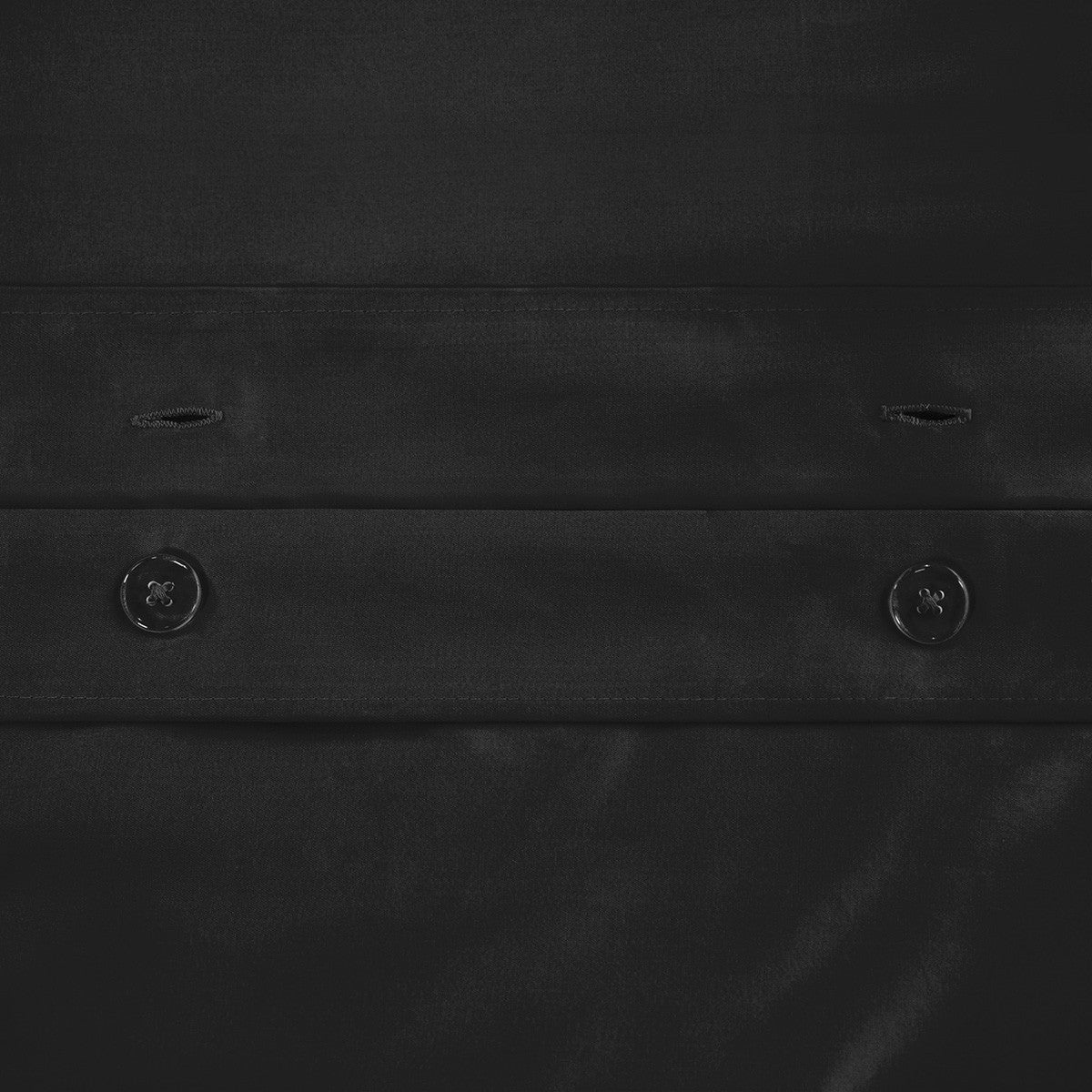 Black Queen Cotton Blend 1500 Thread Count Washable Duvet Cover Set