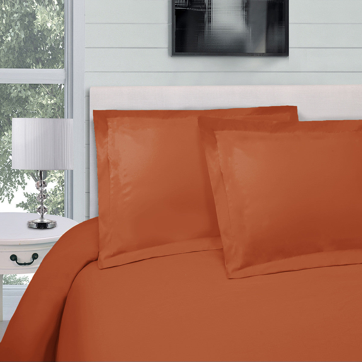 Pumpkin King Cotton Blend 300 Thread Count Washable Duvet Cover Set