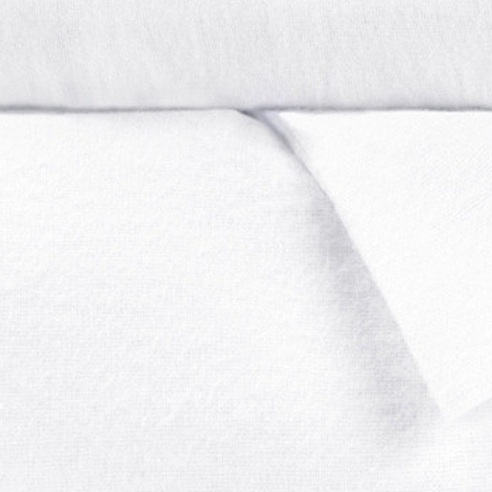 White Queen Cotton Blend 0 Thread Count Washable Duvet Cover Set