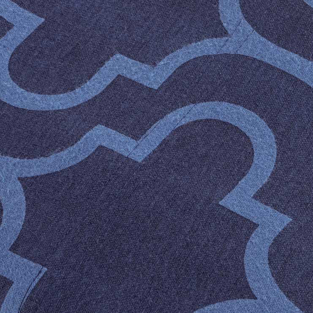 Navy Blue Queen Cotton Blend Thread Count Washable Duvet Cover Set