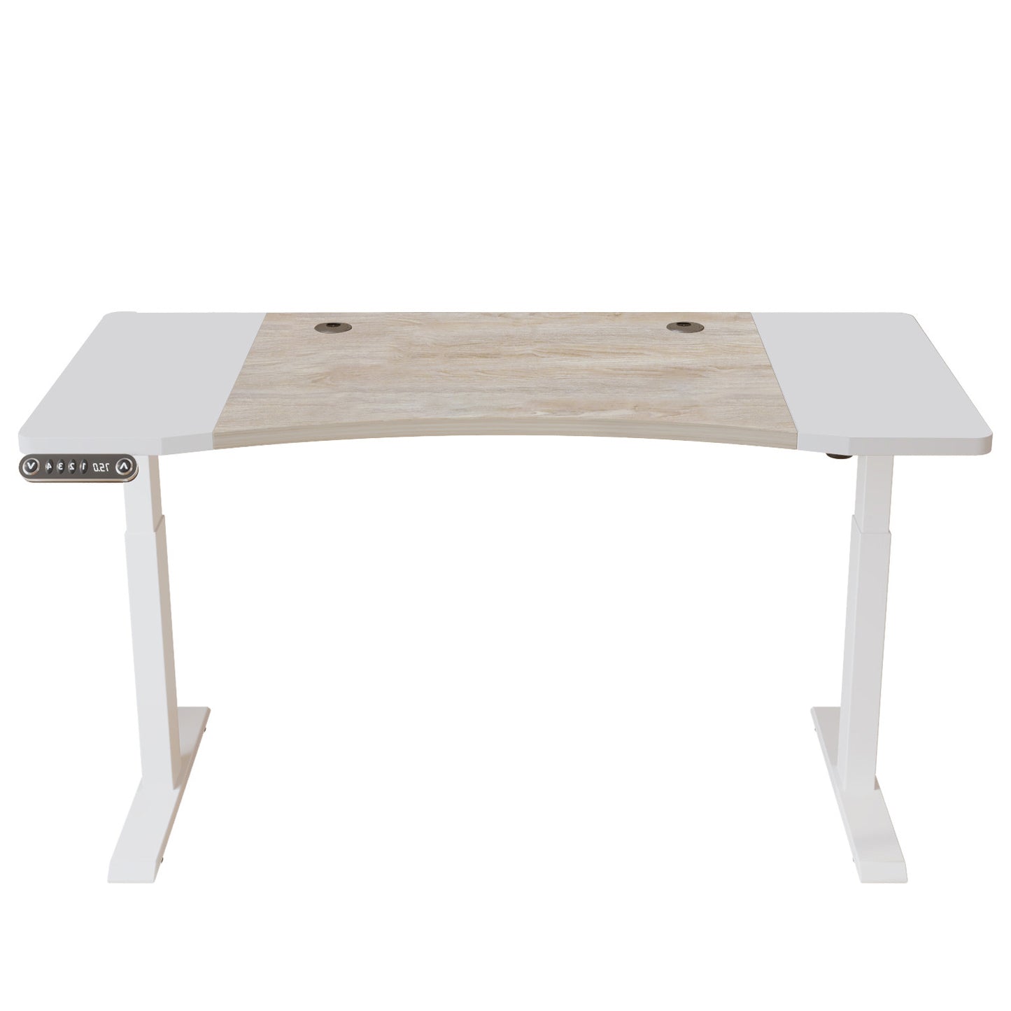 63" Adjustable White Standing Desk