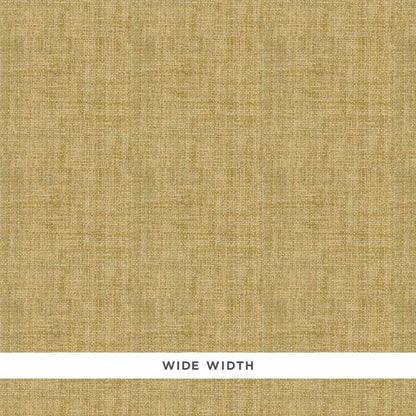 Sage wallcovering with a linen-like texture and subtle crosshatch; white bottom strip reads WIDE WIDTH.