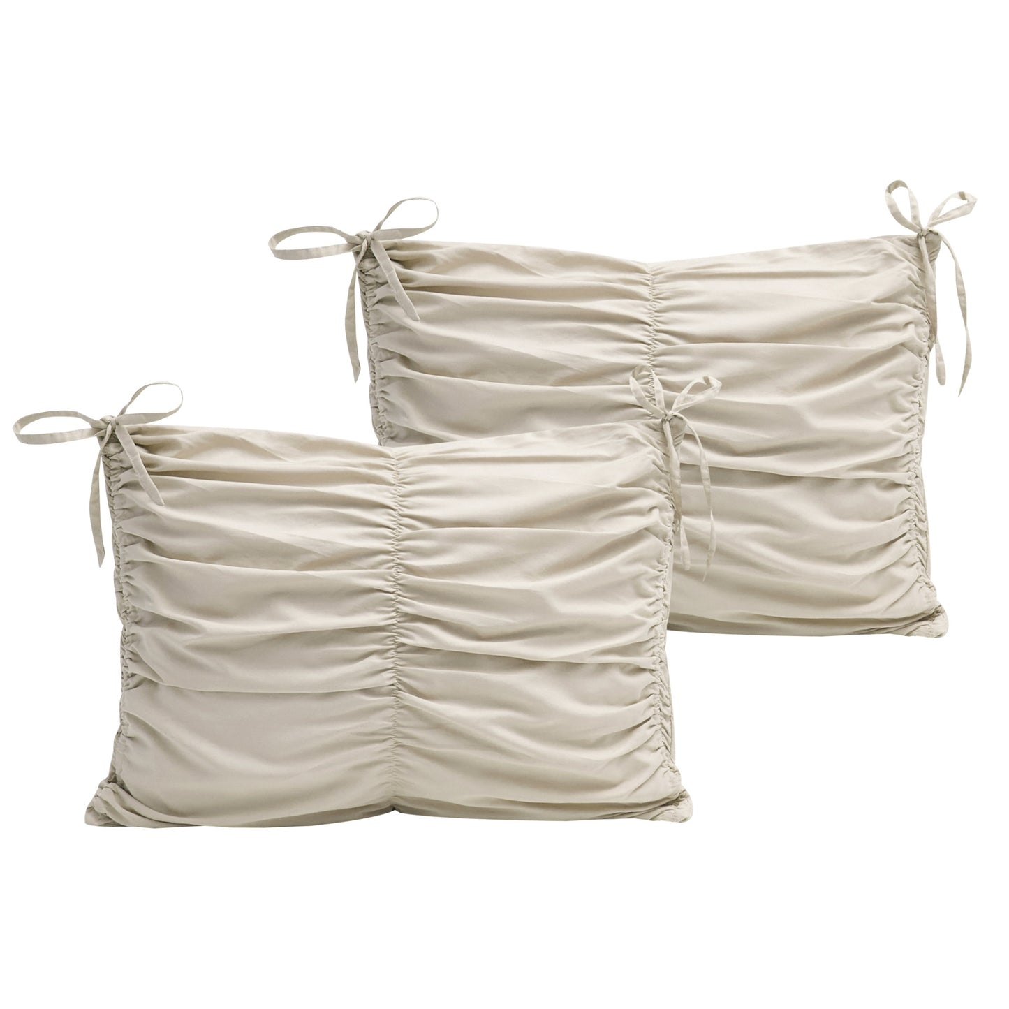 Beige King Polyester 180 Thread Count Washable Down Comforter Set