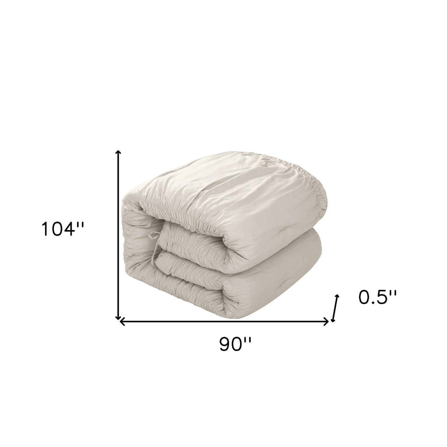 Beige King Polyester 180 Thread Count Washable Down Comforter Set