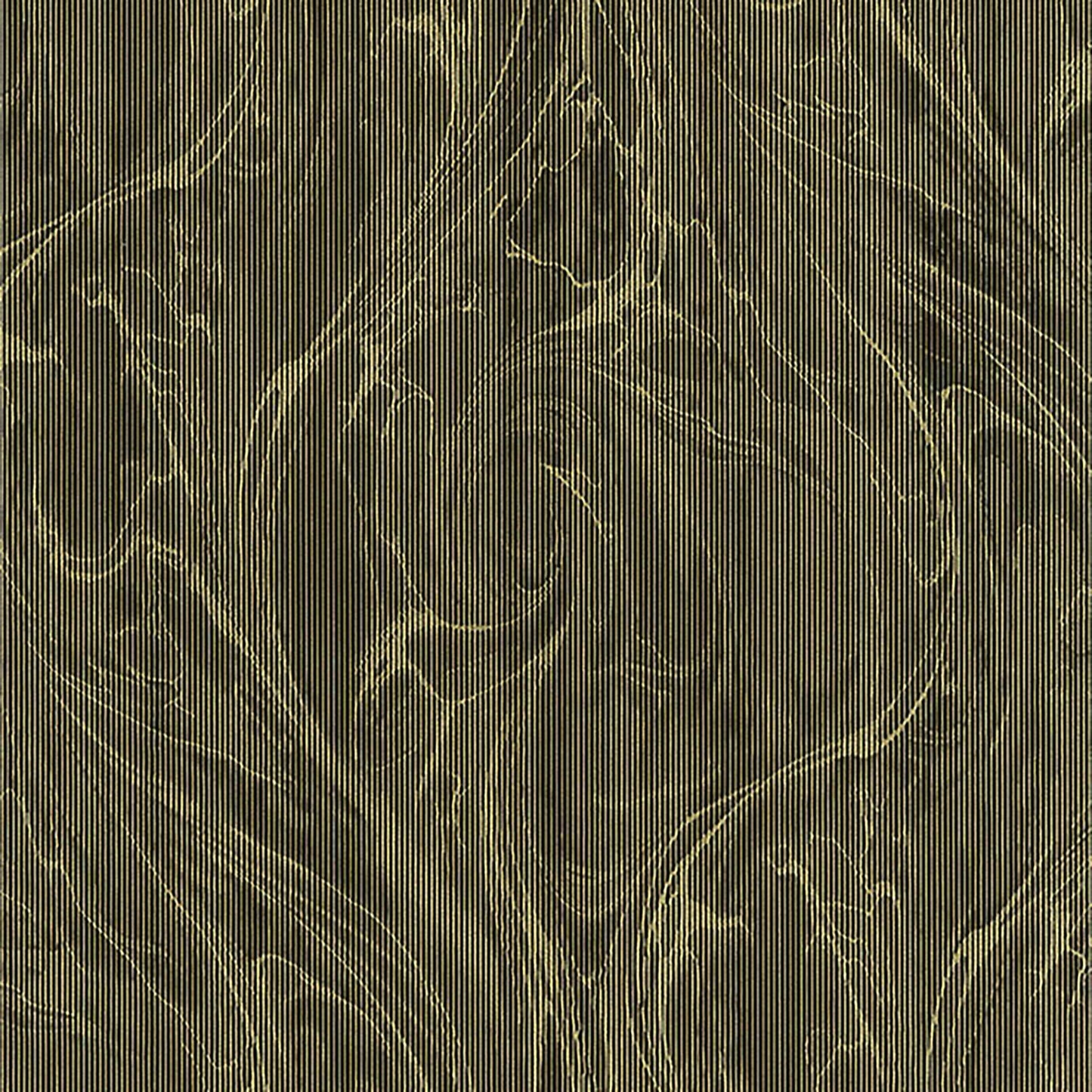 JF Fabrics -Wallpaper 5289 19 Wallpaper Black,Yellow,Gold  Non-Woven - 6025819 W7971