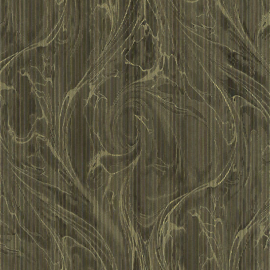 JF Fabrics -Wallpaper 5289 19 Wallpaper Black,Yellow,Gold  Non-Woven - 6025819 W7971