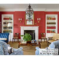 SCHUMACHER  PERFECT BASICS: TEXTURED WALLCOVERING OSAN SISAL   Red   - 529632
