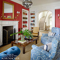 SCHUMACHER  PERFECT BASICS: TEXTURED WALLCOVERING OSAN SISAL   Red   - 529632