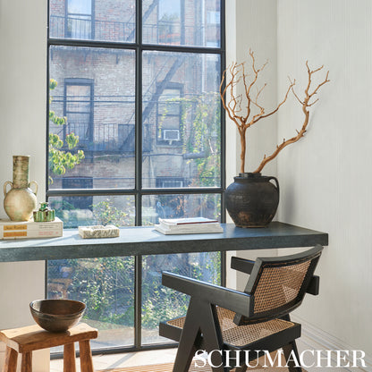 SCHUMACHER  TEXTURED & HIGH PERFORMANCE WALLCOVERING RIMINI RIB   IVORY   - 529908