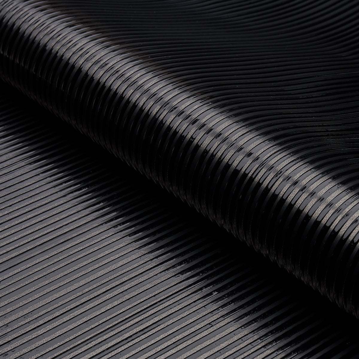 SCHUMACHER  TEXTURED WALLCOVERINGS & PRINTED GRASSCLOTHS RIMINI RIB   ONYX   - 529910